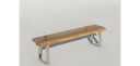 Baumkantenbank Sitzbank für Esszimmer Massivholz Wildeiche B 180 x H 45 x T 40 cm, Wildeiche