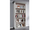 Bücherregal Bergen Landhausstil 108x202x37,6 cm, weiß, grau