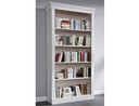Bücherregal Bergen Landhausstil 108x202x37,6 cm, komplett weiß