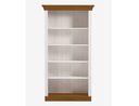 Bücherregal Bergen Landhausstil 108x202x37,6 cm, weiß, bernstein