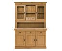 Buffet Bergen Landhaus Massivholz 143,2x196,5x44,9 cm, komplett laugenfarbig