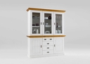 Buffetschrank Landhaus Fjord 171,3x202,1x48cm, weiß gelaugt/geölt