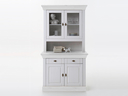 Buffet Landhausstil Bergen klein 107,5 x 196,5 x 44,9 cm, komplett weiß