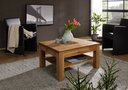 Couchtisch Arvika aus massiver Wildeiche 70 x 45 x 70 cm