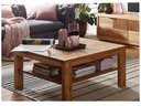 Couchtisch I Hulsig Massive Wildeiche 90 x 45 x 90 cm