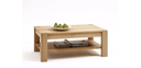 Elfo Massivholz Couchtisch Nena rechteckig 115 x 65 x 46 cm, Kernbuche geölt