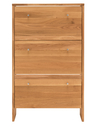 Dänischer Garderoben Schuhschrank Wildeiche Massivholz Velkom Wildeiche, 3 Schuhfächer, 82 x 133 x 27 cm
