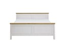 Doppelbett Bergen Kiefer Massiv 200x200 cm, weiß/gelaugt