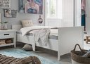 Infans Einzelbett Solvita aus massiver Kiefer weiß, Einzelbett