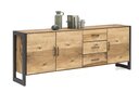 Alteiche Janne Sideboard 3 Holztüren, 3 Schubkästen
