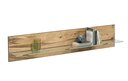 Alteiche Janne Wandboard mit Glasablage 167,5 x 36 x 25 cm