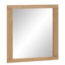 Eiche Greta Garderobe Garderobenspiegel 80 x 80 x 2 cm