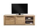 Eiche Greta TV-Kommode 1 Holztür, 2 offene Fächer, ca. B 130 x H 51 x T 54 cm