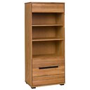 Eiche Lola Wohnzimmer Standregal 1 Holztür, 2 Einlegeböden, 197cm hoch