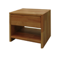 Elfo Nachtschrank Jenny Massivholz B 40 x H 40 x T 33 cm, Kernbuche