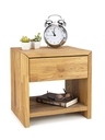 Elfo Nachtschrank Jenny Massivholz B 40 x H 40 x T 33 cm, Wildeiche