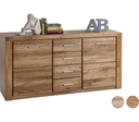 Elfo Sideboard TABEA teilmassiv 155 x 82 x 40 cm, Wildeiche geölt