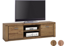 Elfo TV-Kommode TABEA 2 Drehtüren 175 x 51 x 40 cm, Wildeiche
