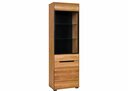 Eiche Lola Wohnzimmer Vitrine 1 63 x 197 x 41 cm