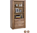 Elfo Vitrine TABEA mit 2 Schubladen 66 x 140 x 40 cm, Wildeiche