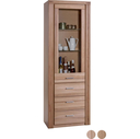Elfo Vitrine TABEA mit 3 Schubkästen 66 x 200 x 40 cm, Kernbuche