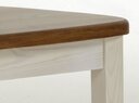 Esszimmer Bank ohne Lehne 130x40x46, weiß berstein