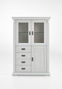 Landhaus Esszimmer Tallin Highboard mit 2 Glastüren, 106x47x157.5 cm