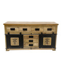 Sideboard Mark länglich aus Mangoholz B150 x H80 x T45 cm, Mangoholz
