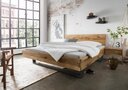 Bett Forsholm II aus Wildeiche 140 x 200 cm