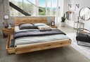 Bett Forsholm III aus Wildeiche 140 x 200 cm