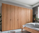 Kleiderschrank Skive I aus Wildeiche B 300 x T 60 x H 216, ohne Passepartout
