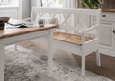 Bank Alva aus massiver Kiefer und Eiche 180 cm