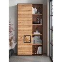 Bücherregal Vejers, Wildeiche Massiv, Hirnholz 100 x 40 x 203 cm