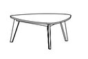 Couchtisch Olpe Couchtisch, 95 x 47 x 104 cm