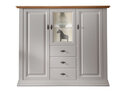 Highboard II Alva aus massiver Kiefer und Eiche Highboard II, 157 x 44,5 x 133,5 cm