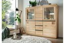 Highboard II Skarby aus massiver Wildeiche 166 x 148 x 40 cm
