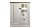 Highboard I Alva aus massiver Kiefer und Eiche 113 x 44,5 x 133,5 cm