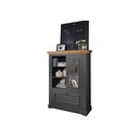 Highboard Viborg Kiefer Massivholz 108 x 42 x 152 cm, grau