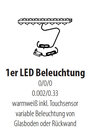 LED Glaskanten Beleuchtung für Vitrinen 1er Set 32 cm