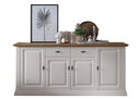 Sideboard II Alva aus massiver Kiefer und Eiche 202 x 44.5 x 91 cm