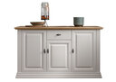 Sideboard I Alva aus massiver Kiefer und Eiche Sideboard I, 157 x 44.5 x 91 cm