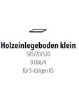 Skandic Kleiderschrank Zubehör Holzeinlegeboden klein für 5-türigen KS, B/H/T: 58,5/2/52