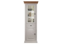 Vitrine I  Alva aus massiver Kiefer und Eiche 71.5 x 45 x 198.5 cm