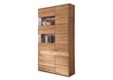 Vitrine II Ella geölt 103 x 43,5 x 207 cm, links, Kernbuche