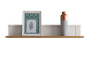 Wandboard Alva aus massiver Kiefer und Eiche klein, 100 x 16 x 18 cm