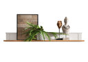 Wandboard Alva aus massiver Kiefer und Eiche groß, 147.5 x 16 x 18 cm