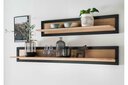 Wandboard Skarby aus massiver Wildeiche 120 x 24 x 22 cm