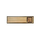 Wandboard Vejers, Wildeiche Massiv, Hirnholz 140 x 22 x 33 cm