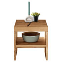 Wildeiche Linnea Couchtisch Couchtisch III, 41,6 x 43 x 41,6 cm