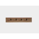 Hakenleiste ROCKiT kurz 50x2,4x9cm, Eiche geölt, 4 Haken
